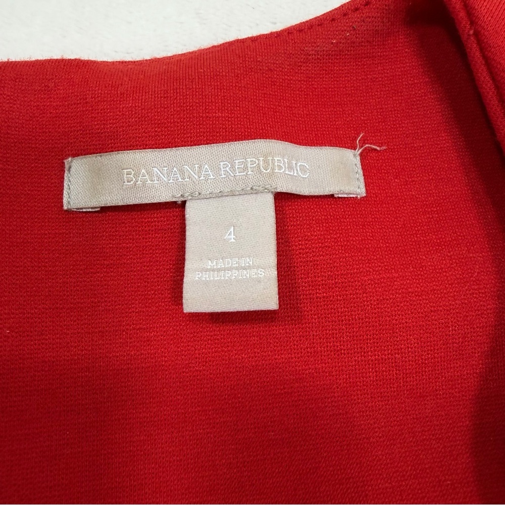 Banana Republic Crimson Sleeveless Fit and Flare Dress - Picture 8 of 9